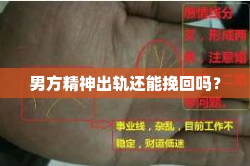 男方精神出轨还能挽回吗？