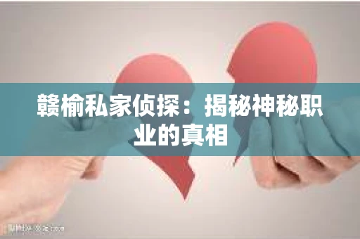 赣榆私家侦探：揭秘神秘职业的真相
