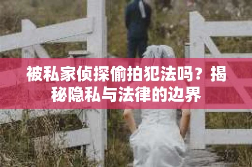 被私家侦探偷拍犯法吗？揭秘隐私与法律的边界