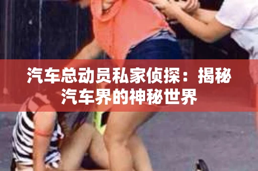 汽车总动员私家侦探：揭秘汽车界的神秘世界