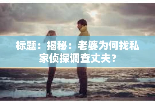 标题：揭秘：老婆为何找私家侦探调查丈夫？
