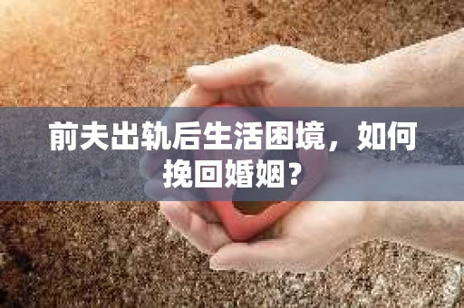 前夫出轨后生活困境，如何挽回婚姻？